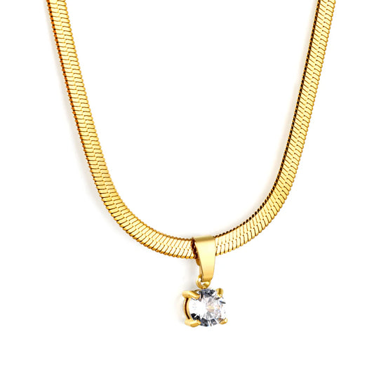 8K Gold Plated Snake Chain Necklace