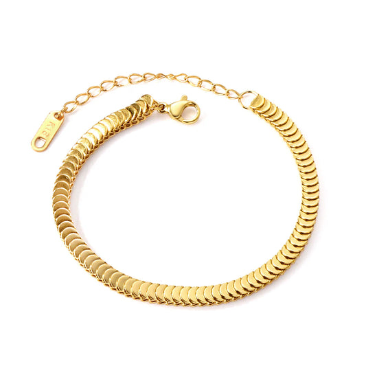 Chich Gold Plated Chain Bracelet